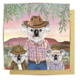 La La Land Greeting Card Cowboy Koala Mum