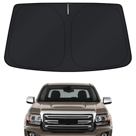 Windshield Sun Shade Cover for GMC Canyon 2015-2022 - Sunshade Compatible with GMC Canyon Foldable Front Window Sunshade Sun Visor Protector Block UV Rays Keep Your Car Cooler Car Accessories