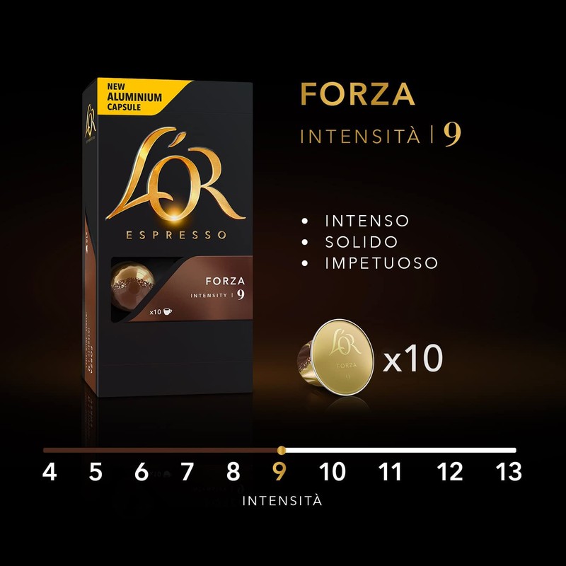 L'OR Favourites Assortment Nespresso Compatible Coffee Pods (Pack of 8,