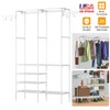 SlickBlue 4-Layer Closet Organizing Rack with Heavy Duty Hanging Rod