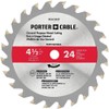 PORTER-CABLE 4-1/2-Inch Circular Saw Blade, 24-Tooth (PC412TCT)