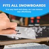 3 Pcs Snowboard Wax Plastic Scraper- Ski Wax Scraper- Ski
