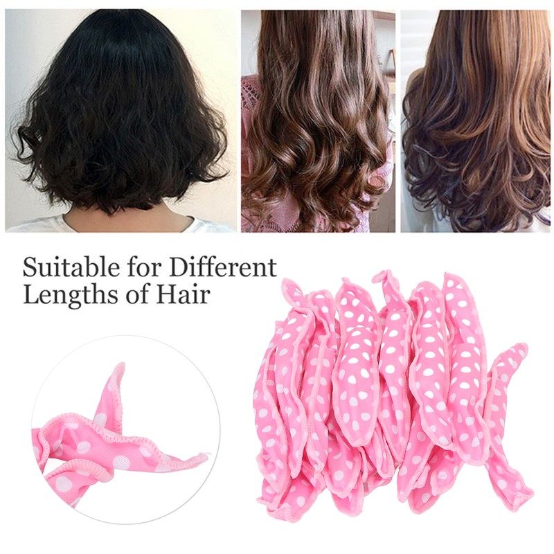 20pcs Hair Curler Rollers Flexible Soft Sponge DIY Night Sleep