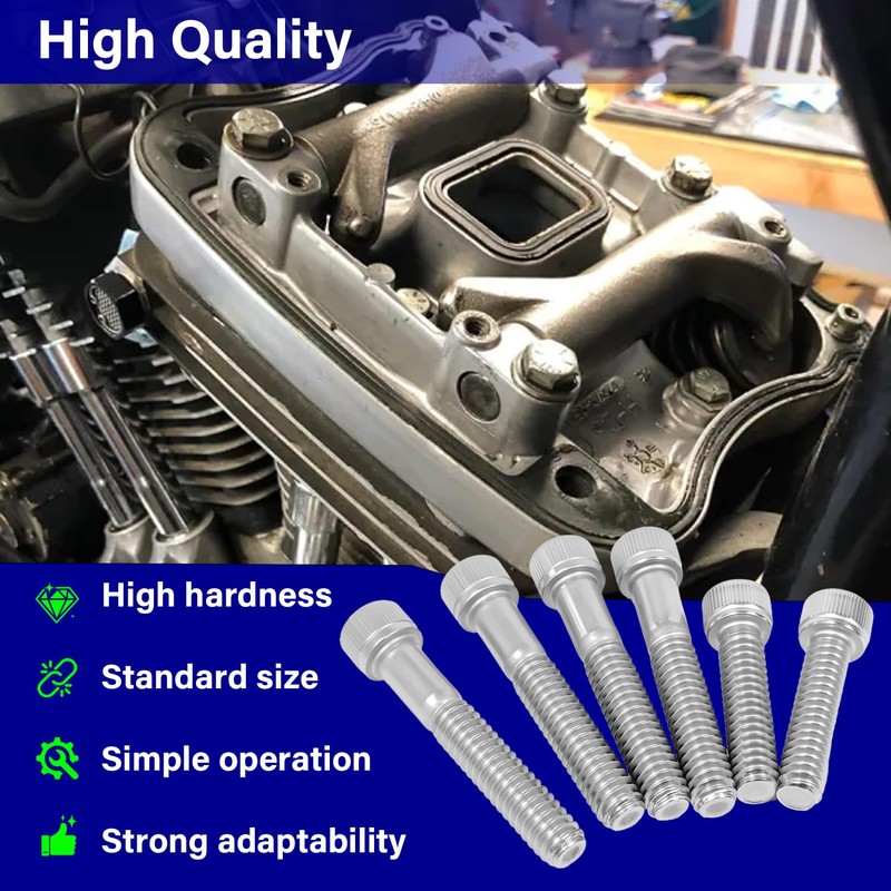 FBSCTMH Engine Bolt Kit Compatible with Electra Glide/Road Glide/Road King/Street