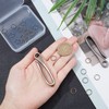 SUNNYCLUE 2 Colors Brass Key Hook Carabiner U-Shaped Hook Chain