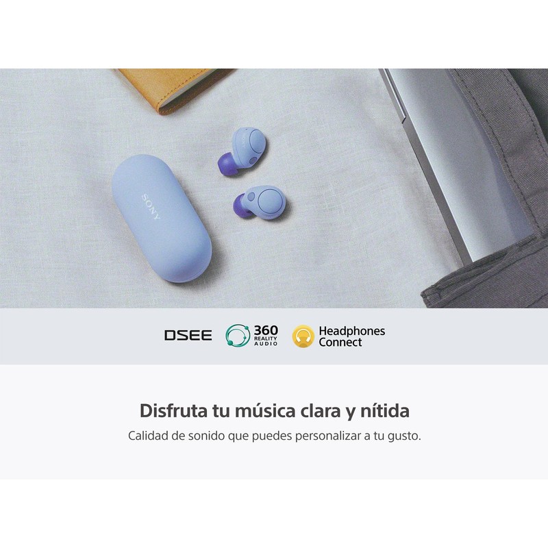 Sony Earbuds WF-C700N con Noise Canceling, Lavanda (Versión Nacional) (Reacondicionado)