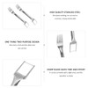 2 Double Head Slicer 1 Square Spoon 1 Digging Spoon