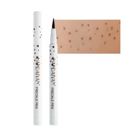 Lovelycat Freckle Pen 4 Colors Natural Freckle Pen Fake Freckle Pen Waterproof Long Lasting Soft Spots Natural Relaxing Sun Makeup (Dark Brown)