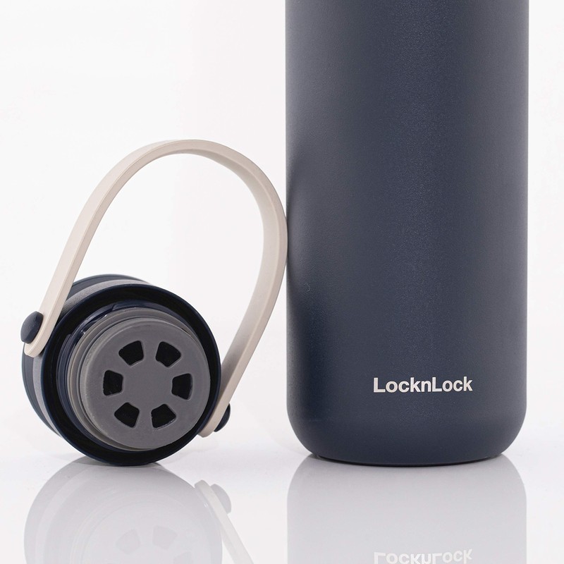 LocknLock Metro Bottle Double-Wall Insulated Stainless Steel with Silicone Handle,