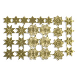Kunze Order Star Set Embossed Paper, Kaschiertes, Gold, 18 x 11.5 x 0.05 cm Pack of 26