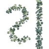 2 Pack Artificial Eucalyptus Garland,Faux Silk Eucalyptus Leaves Hanging Vines