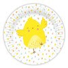 AKH® Easter Paper Plates 22cm Disposable Plates Cute Rabbit and