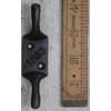 Black Country Metal Works Cast Antique Iron Double Cleat Hook