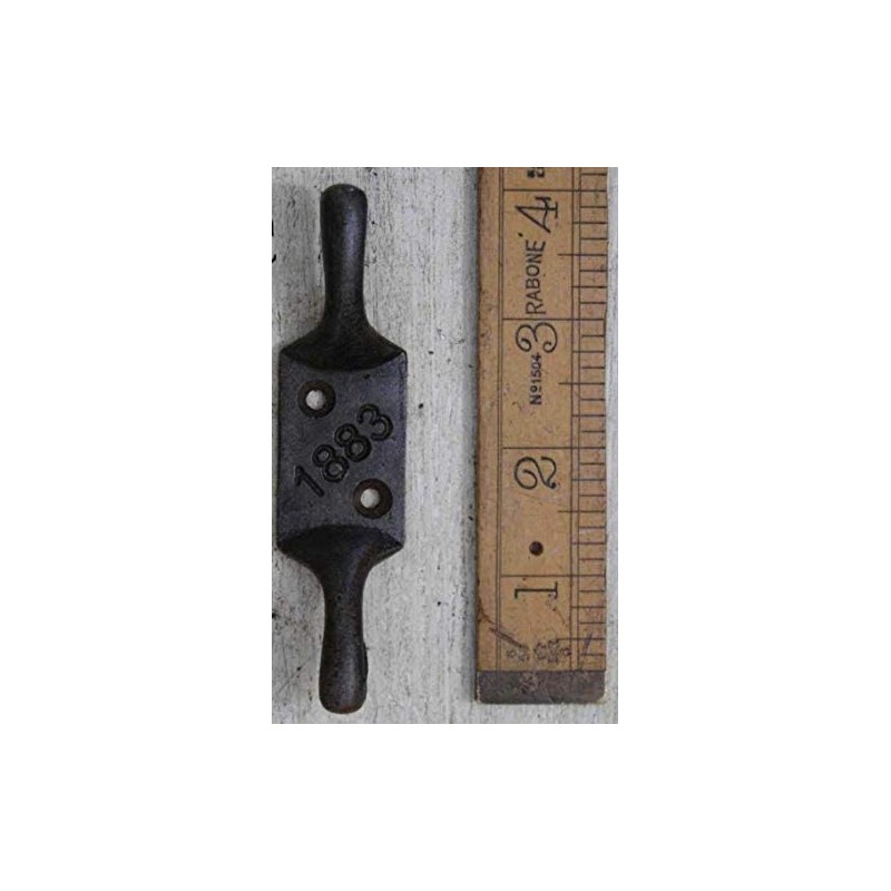 Black Country Metal Works Cast Antique Iron Double Cleat Hook