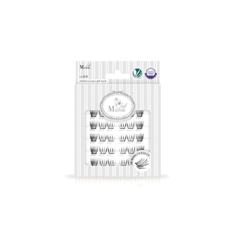 Madame Lash Nogue Vegan Cluster False Eyelashes for Partially Light
