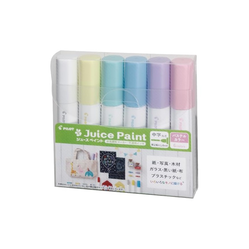 PILOT Marker Juice Paint M Pastel 6C SJP120MN6CP