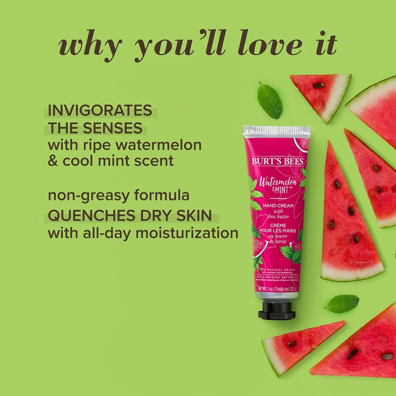 Burt’s Bees Hand Cream for Very Dry Hands, Watermelon &