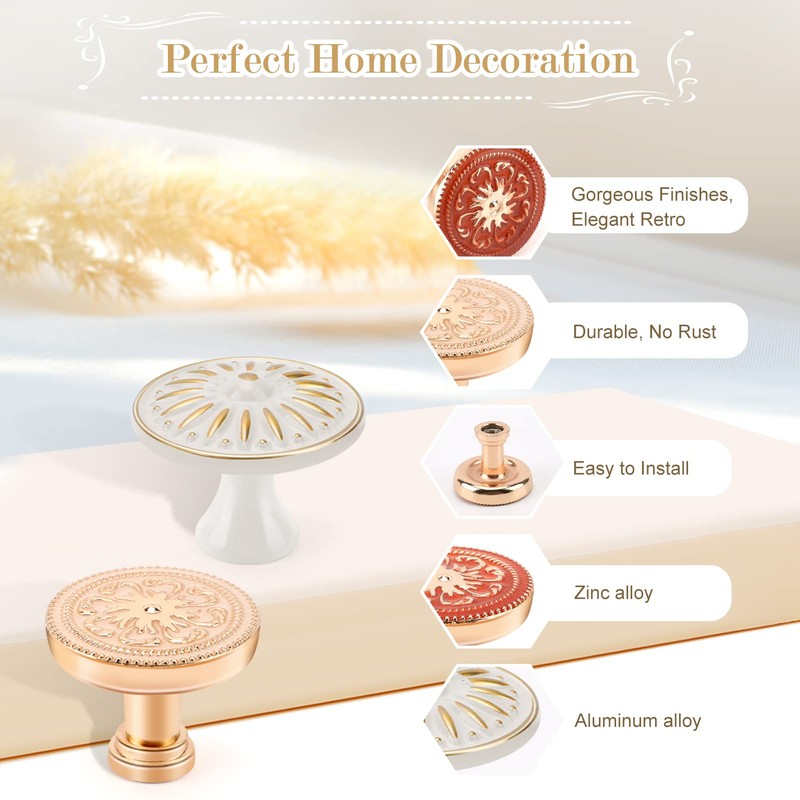 Boho Round Cabinet Knob Brynnl 10 Pack Boho Furniture Knobs