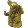 Mini Ganesha Brass Statue Diwali Poojan Ganesh Ji Ganpati Figurine