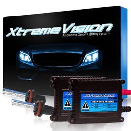 XtremeVision 35W DC Xenon Bundle with Slim Ballast (1 Pair) and H11 5000K - 5K Bright White Xenon Bulbs