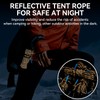 HIKEMAN Reflective Tent Rope Guyline - 4M Camping Guide Ropes,3mm