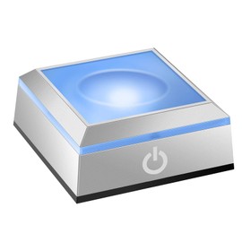 Hefei Erwei LED Coaster Display Light, Glowing Coaster, Light Up, Illumination, LED Base, Rainbow Lighting, Touch Switch Included, Stylish, Home Office Decoration, Present, Crystal Ball Display