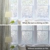 DOWELL Window Privacy Film, 3D Stained Glass Rainbow Window Decals,