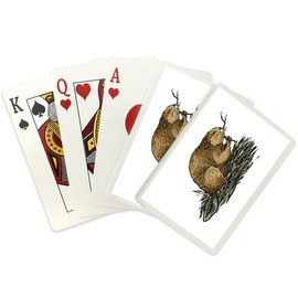 Lantern Press Beaver, Icon (52 Playing Cards, Poker Size Card Deck with Jokers)