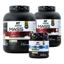 2 Mass Gainer Ganador De Masa Y Peso Y Creatina Nt Nutrition Sabor 2 GAINER VAINILLA Y CREATINA NATURAL
