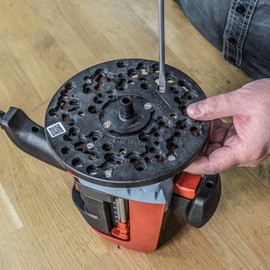 Trend Large Universal Plunge Router Sub-Base, 180mm, Enhanced Compatibility for 1/2 Inch Plunge Routers, UNIBASE/180