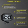 SHENKENUO 4P 4'' LED Head Lamp for Caterpillar Skid Steers