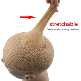 Nivofu Wig Caps, 6pcs Soft Comfortable Stretchy Nylon Wig Cap, Elastic Stretchy Nylon Stocking Wig, Breathable Wig Net Cap for Long Short Hair, Mesh Wig Cap Net, Open End Adjustable for Women Men.