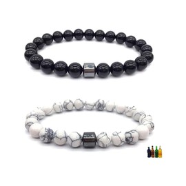 IQPDYV 2Pcs Anti Alcohol Bracelet for Men Women Stop Drinking Alcohol Manifestation Bracelet Relieve Anxiety Stress Reduces Drinking Bracelets Jewelry Gifts, no, Stone, no gemstone