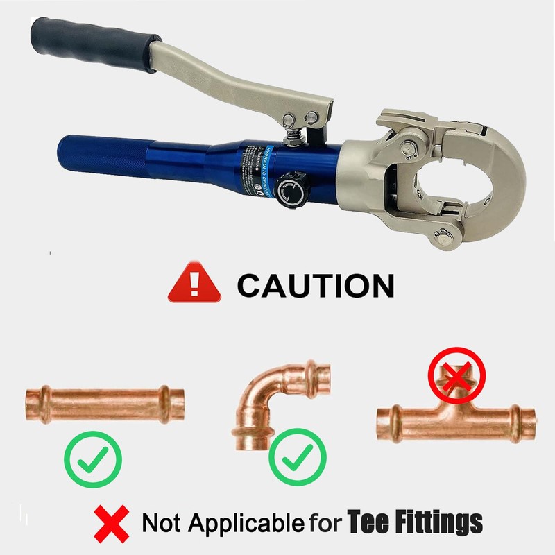 Propress Tool Copper Press Tool for Crimping Range 1/2", 3/4",