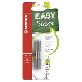 Ergonomic Mechanical Pencil - STABILO EASYergo 3.15 Refill Leads - Pack of 6 - HB