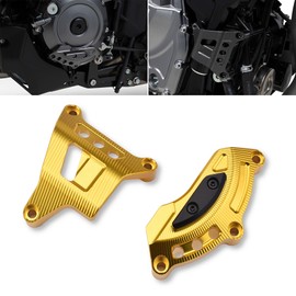 LEDISHUN for GSX-8R, GSX-8R, V-STROM 800 DE,GSX-8T, GSX-8TT Engine Cover Protection Case Stator Guard Cover Slider Fairing Pad Protector Crash (for Suzuki Vehicle) (Gold)