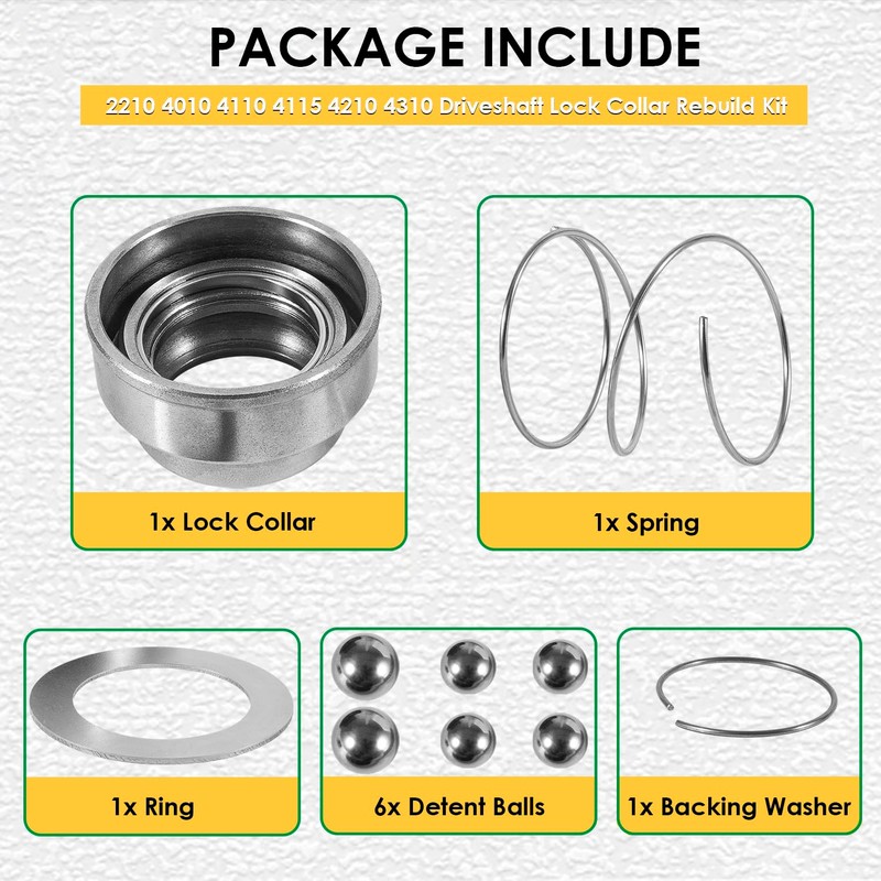 AM133973 Drive Shaft Lock Rebuild Kit for Compact Tractors 2210