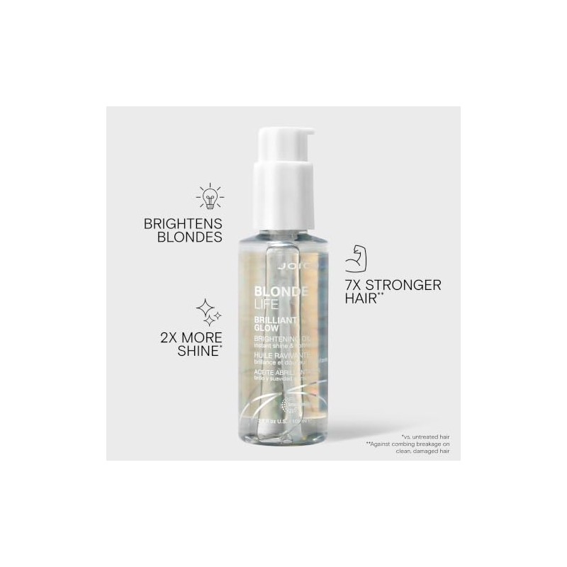 Joico Blonde Life Brilliant Glow Brightening Oil, 3.4-Ounce