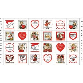 Riley Blake Designs All My Heart 24" X 43" Valentine Greetings Patch Sold by Panel 100% Cotton