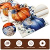 Artscope Pumpkins Eucalyptus Leaves Fall Table Runner,Autumn Seasonal Kitchen Dining
