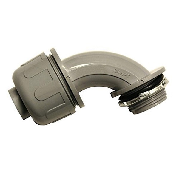 Southwire 3/4-in 90 Degree Liquid-Tight Connector,Grey