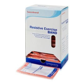 Sanctband 30 Pieces Dispenser - 5 feet Each - Peach (Extra Light)