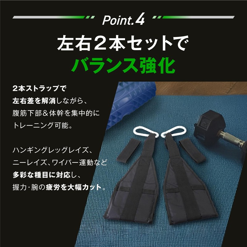 Geum Abdominal Strap 2-Piece Set for Abdominal Training, Hanging Muscle