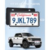 2 Pack Silicone License Plate Frames Black, Car Plate Frame