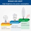 BOGAO 4 Pack Candelabra Bulb, 12W Warm White 3000K LED