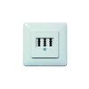 Protec.class PTAE Telephone Socket UP 3x6NFN rw
