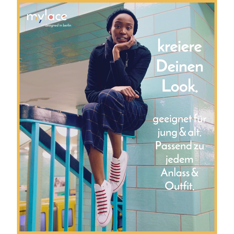 MYLACE - Shoelaces Without Tying, Flexible Hook-on Laces - Many