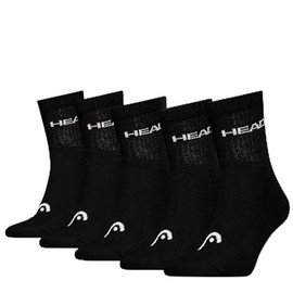 HEAD Unisex Sports Crew Socks (Pack of 5), black, 39 - 42