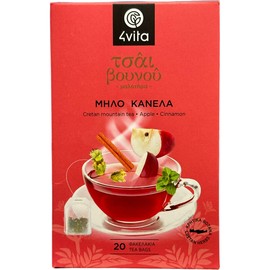 Cretan Mountain Tea "Apple Cinnamon" (20 Bags of 1.5 g)