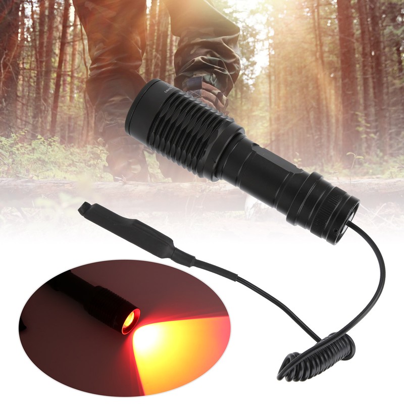 Aluminium Alloy Night Viewing Zoom Torch IPX6 Waterproof Hunting Flashlight